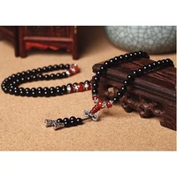 108 szemes ónix mala karkötő