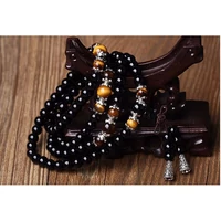 108 szemes ónix mala karkötő