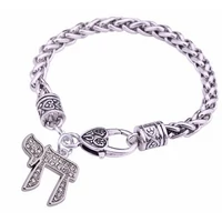 Chet és Jod héber betűs karkötő