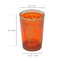 Marjana marokkói mécses és gyertyatartó pohárszett