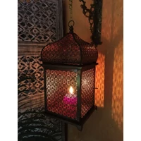 Suleika marokkói gyertya és mécsestartó