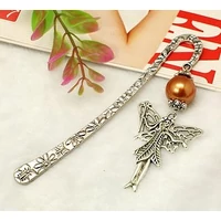 Angyalos könyvjelző színes golyóval