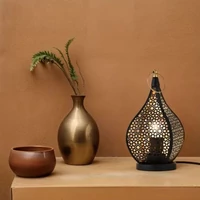 Adil marokkói asztali lámpa fekete