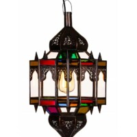 Alia marokkói mennyezeti lámpa színes