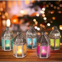 Faiha marokkói mécses és gyertyatartó szettben 5 db