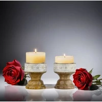 Hamida marokkói mécses és gyertyatartó szettben 4 db