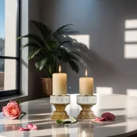 Hamida marokkói mécses és gyertyatartó szettben 4 db