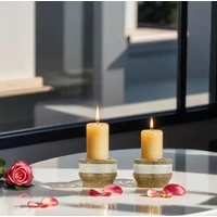 Hannan marokkói mécses és gyertyatartó szettben 4 db