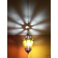 Ksar marokkói mennyezeti lámpa sárga
