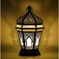 Lamin marokkói mécses és gyertyatartó 