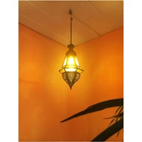 Anya marokkói mennyezeti lámpa sárga