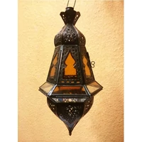 Anya marokkói mennyezeti lámpa sárga