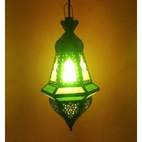 Anya marokkói mennyezeti lámpa zöld