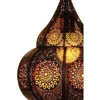 Ilham marokkói mennyezeti lámpa fekete