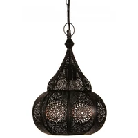 Ilham marokkói mennyezeti lámpa fekete