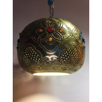 Ishraq indiai mennyezeti lámpa arany