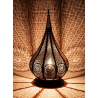 Kais marokkói asztali lámpa fekete színű