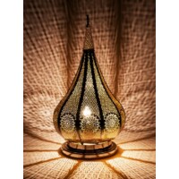 Kais marokkói asztali lámpa ezüst színű