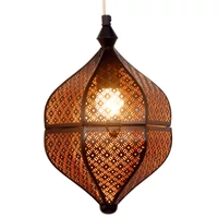 Lamilami marokkói mennyezeti lámpa fekete