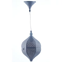 Lamilami marokkói mennyezeti lámpa szürke