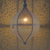 Lamilami marokkói mennyezeti lámpa szürke