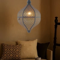 Lamilami marokkói mennyezeti lámpa szürke