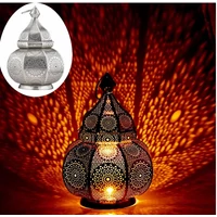 Lamisa marokkói asztali lámpa ezüst színű