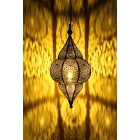 Lunar marokkói mennyezeti lámpa arany