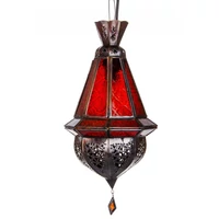 Moulay marokkói mennyezeti lámpa piros
