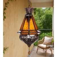 Moulay marokkói mennyezeti lámpa sárga