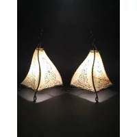 Rahaf marokkói henna asztali lámpa natúr 35 cm