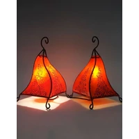 Rahaf marokkói henna asztali állólámpa narancs 35 cm