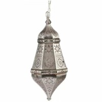 Salma marokkói mennyezeti lámpa ezüst