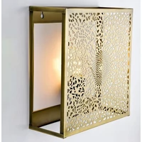 Yakin marokkói falilámpa arany színű