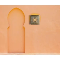 Yakin marokkói falilámpa ezüst színű