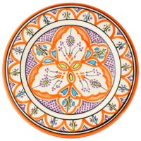 Achraf marokkói kerámia tányér