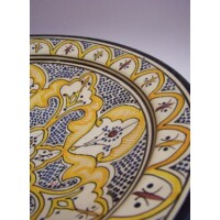 Amber marokkói kerámia tányér