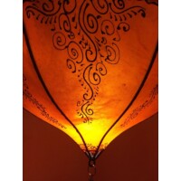 Dilay marokkói henna mennyezeti lámpa narancssárga