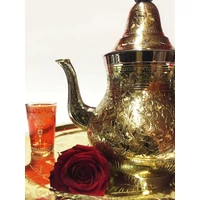 Baha marokkói teakiöntő ezüst/arany XL 1400 ml