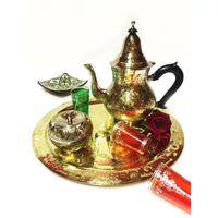 Baha marokkói teakiöntő ezüst/arany XL 1400 ml