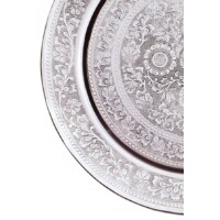 Afaf ezüst marokkói tálca 40 cm