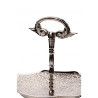Berksu 3 részes ezüst marokkói  tálca 34 cm
