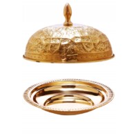 Fassia arany marokkói tálca 26 cm