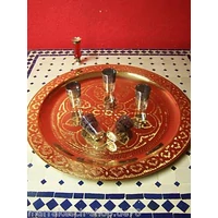 Mehdia arany marokkói tálca 60 cm