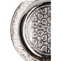 Mehdia ezüst marokkói tálca 25 cm