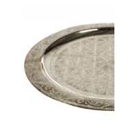 Mehdia ezüst marokkói tálca 35 cm