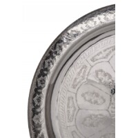 Mehdia ezüst marokkói tálca 60 cm