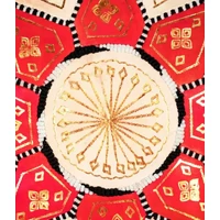 Merzougha marokkói bőr puff, ülőpárna 45 cm