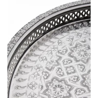 Nadia ezüst marokkói tálca 37 cm