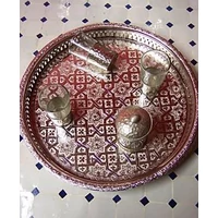 Nadia ezüst marokkói tálca 37 cm